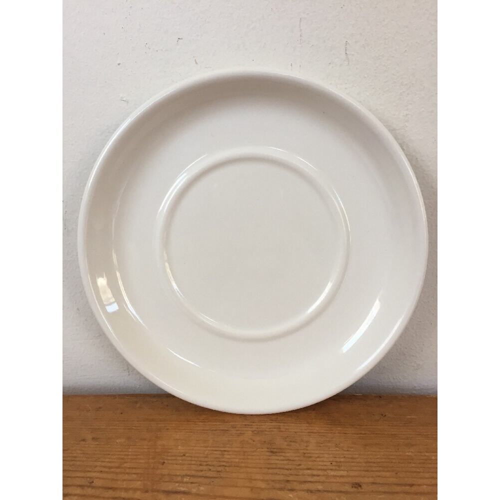 Single Vtg Wedgwood Stonehenge Midwinter White Ceramic Saucer Plate ONLY 6"